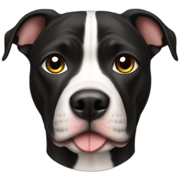 Black pitbull emoji
