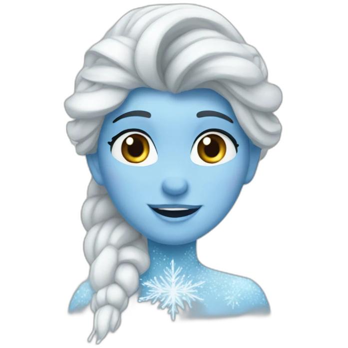 Frozen using a computer emoji