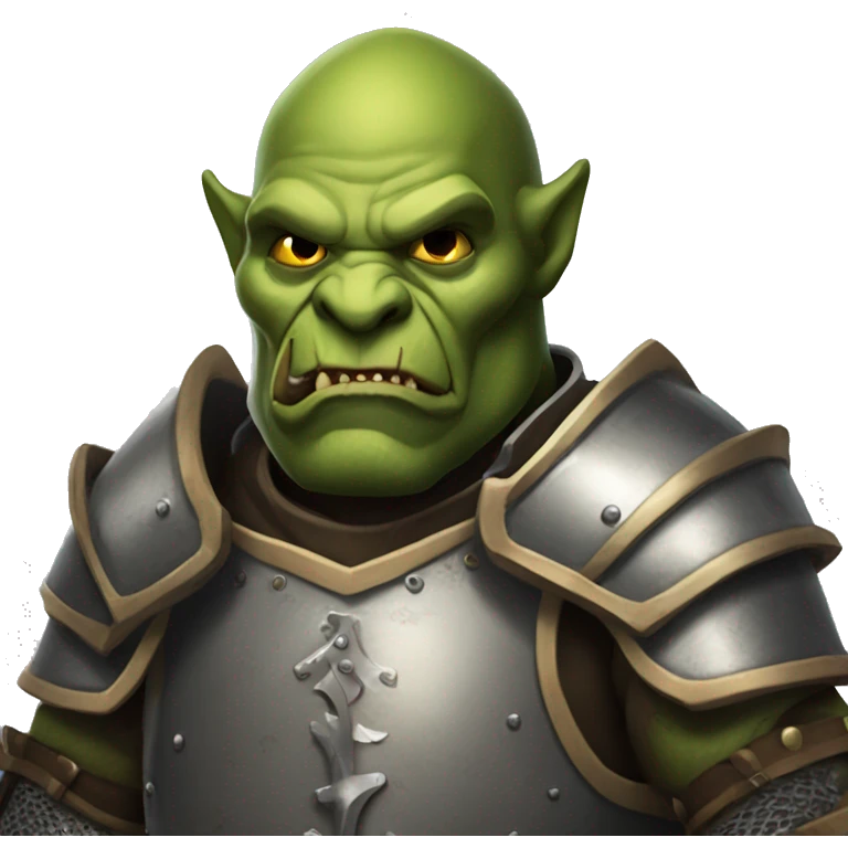 Knight orc armored  emoji