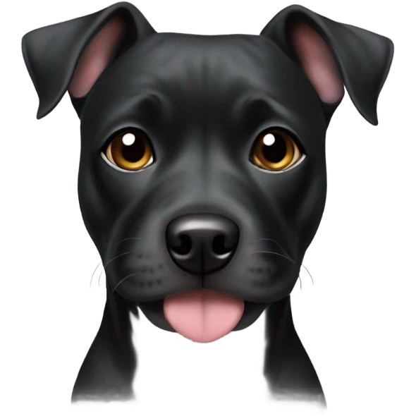American stafforshire terrier black emoji