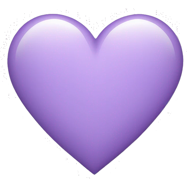 a light purple heart  emoji