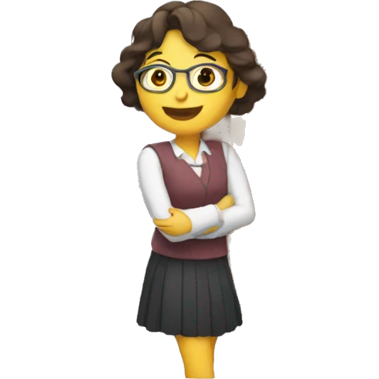 maestra dando clase emoji