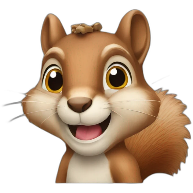 squirrel with a mouth full of nuts emoji