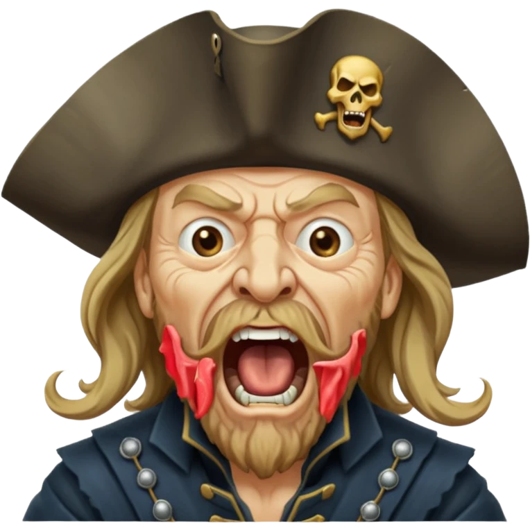 barbossa screaming emoji