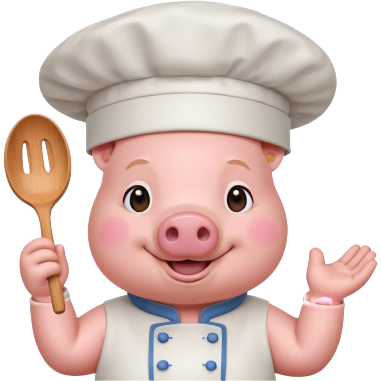 pink chef animal emoji