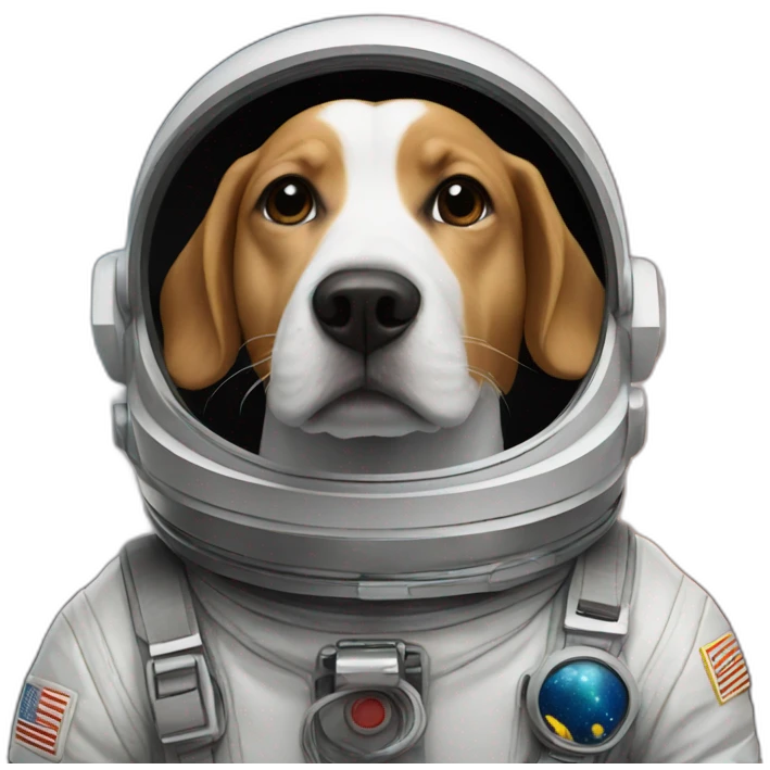 Dog in space emoji