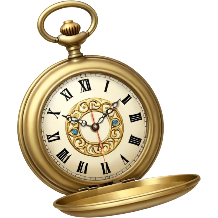 Old pocket watch with long chain  emoji