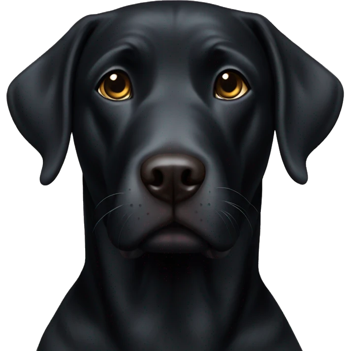 Black lab emoji