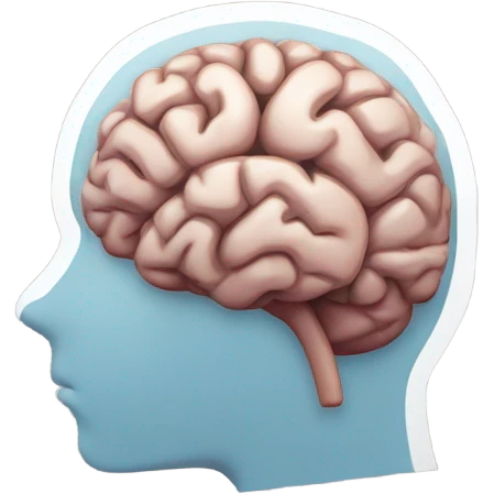 nervous brain emoji