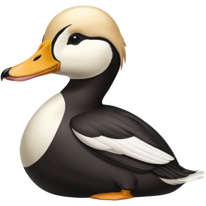 Can I get a king eider in the style of an apple emoji emoji