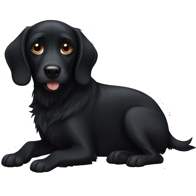 Black dog emoji