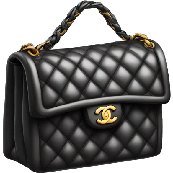 Chanel bag black emoji