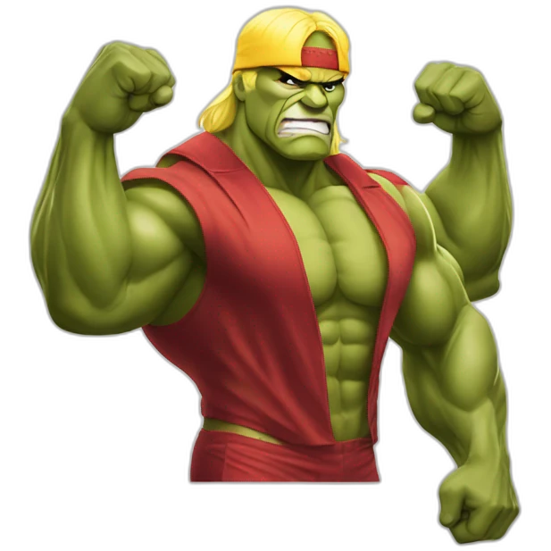 Flexing hulk hogan emoji