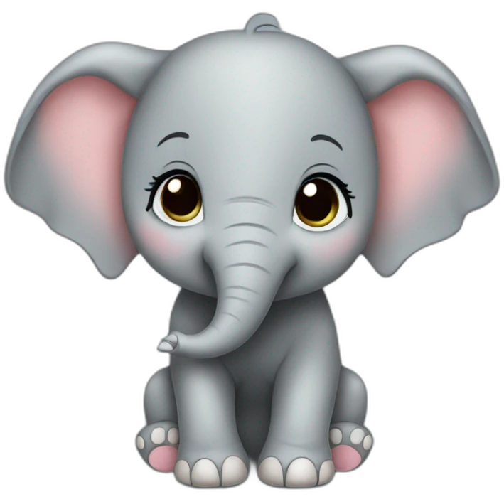 Cute baby elephant teacher emoji