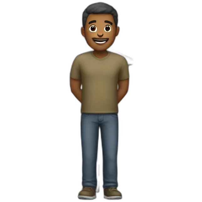Man with home emoji
