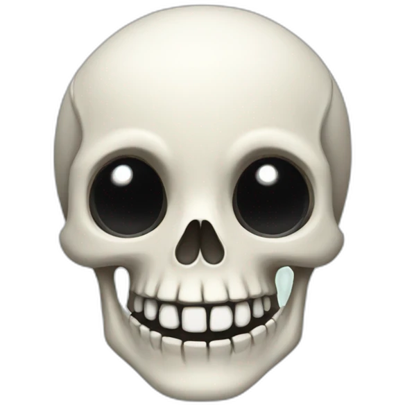 happy skeleton emoji
