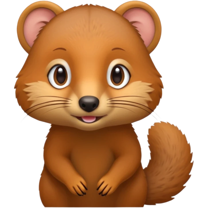 Cute mongoose emoji