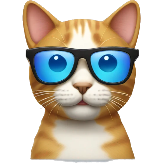 Cat with sunglasses emoji