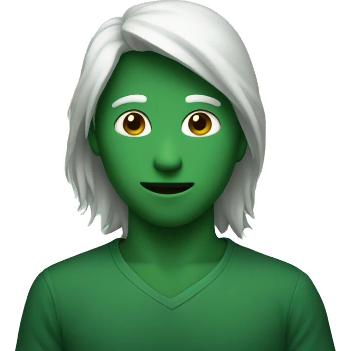 Dark green heart emoji