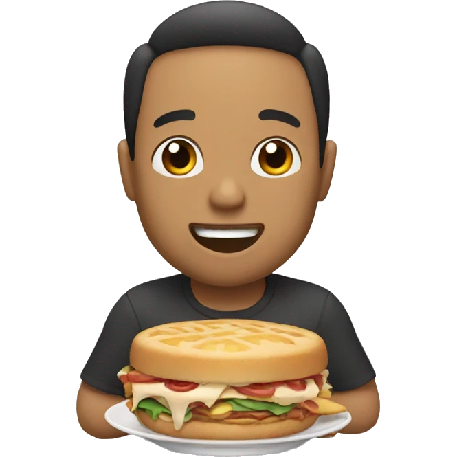 persona comiendo emoji