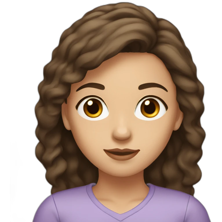 Brown hair woman with hazel eyes and dark hair woman with dark brown eyes emoji