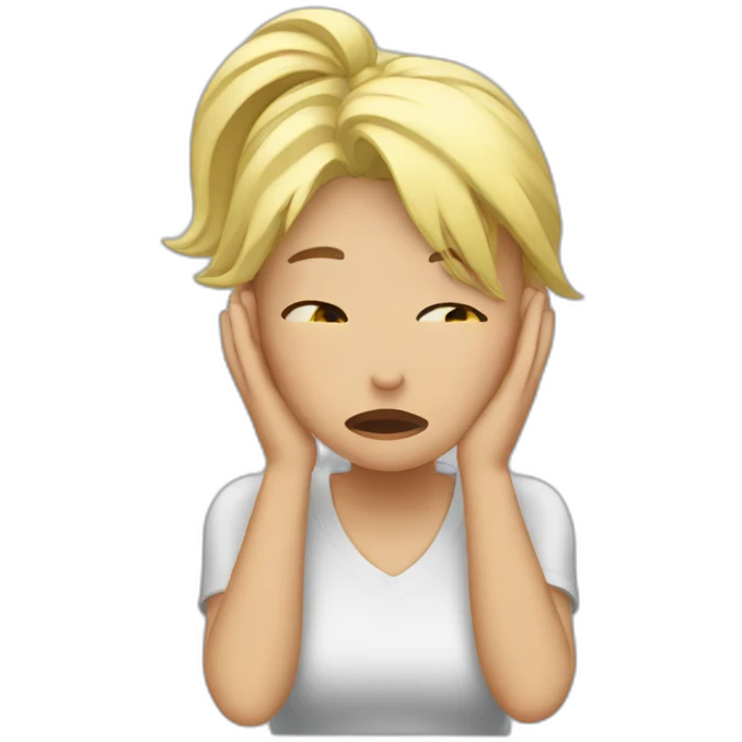 facepalm girl emoji