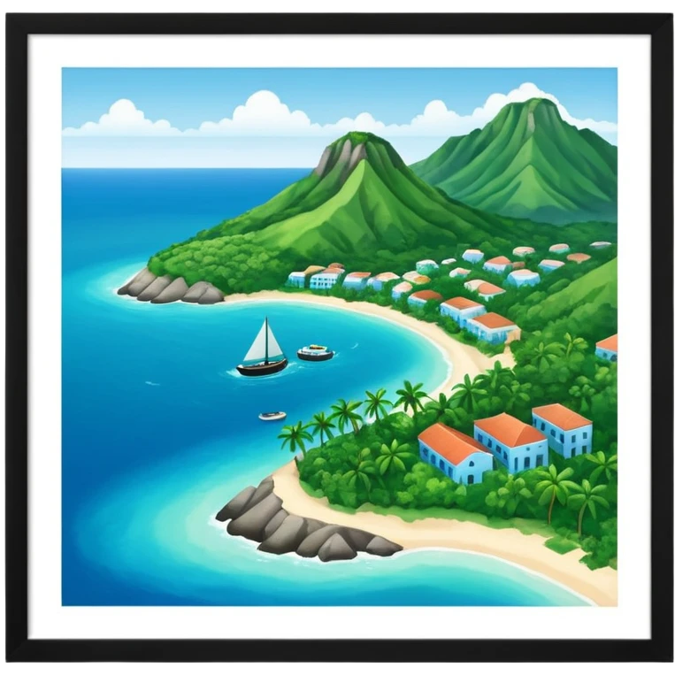 isla de cuba vista desde arriba emoji