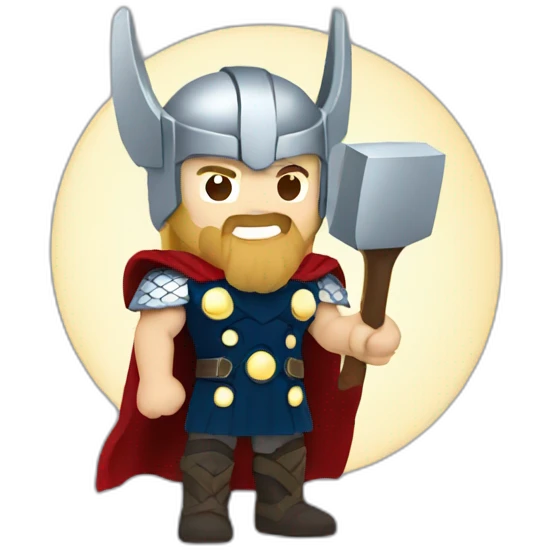 thor with moon emoji