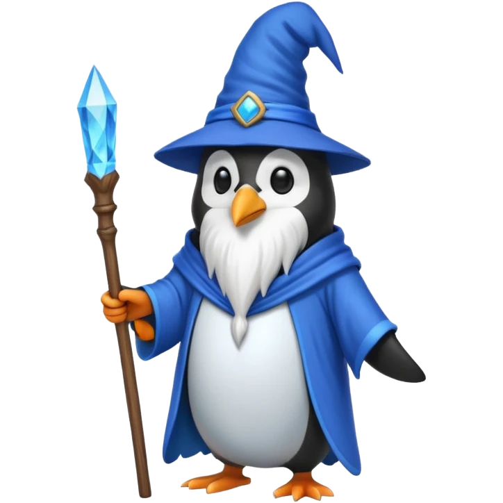 Penguin Wizard emoji