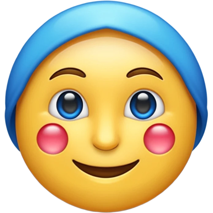 O emoji azul com o selo verificado dentro emoji