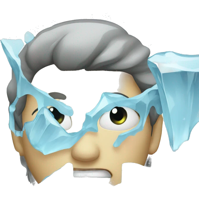 broken ice emoji