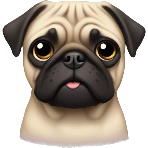 Pug on me emoji
