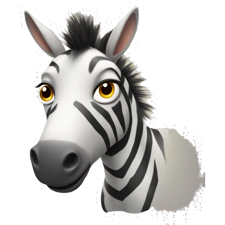 Zebra Donkey Hybrid emoji