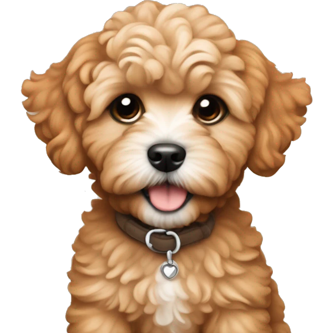 Ginger colored maltipoo puppy emoji
