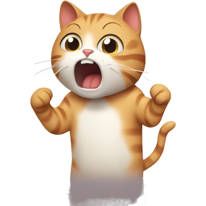 Coughing cat emoji