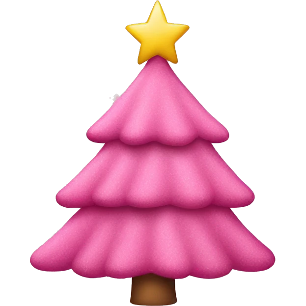 pink christmas tree  emoji