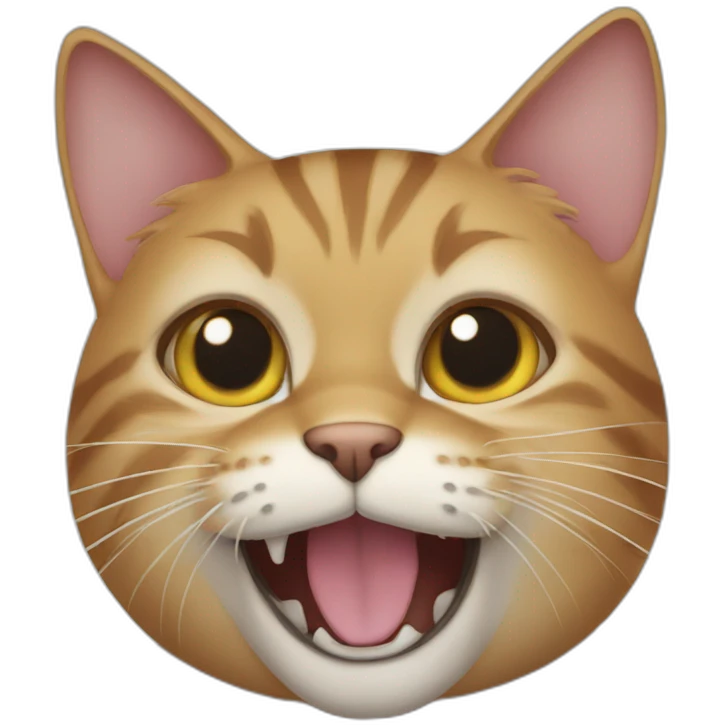 a cat cring sadely emoji