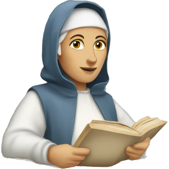 white medieval scribe womenscribe emoji