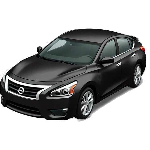Black Nissan ￼￼￼ altima emoji