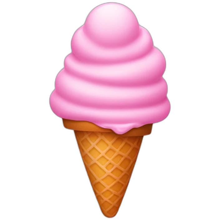 Ice cream pink emoji