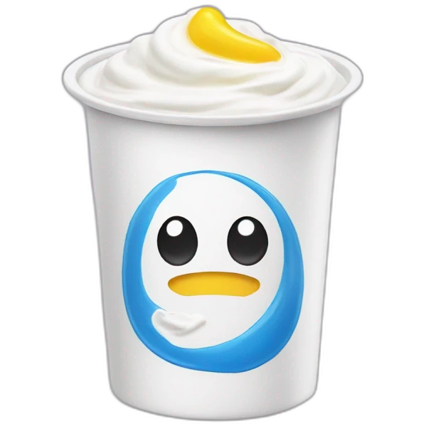 Yogurt with written on it sojasun emoji