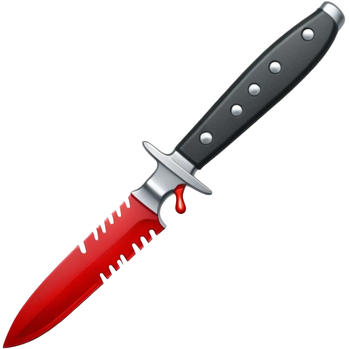 cuchillo con gotas de sangre emoji