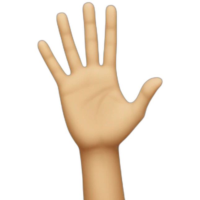 reaching in emoji