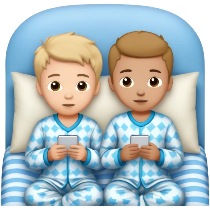 Two boys having a sleepover together emoji