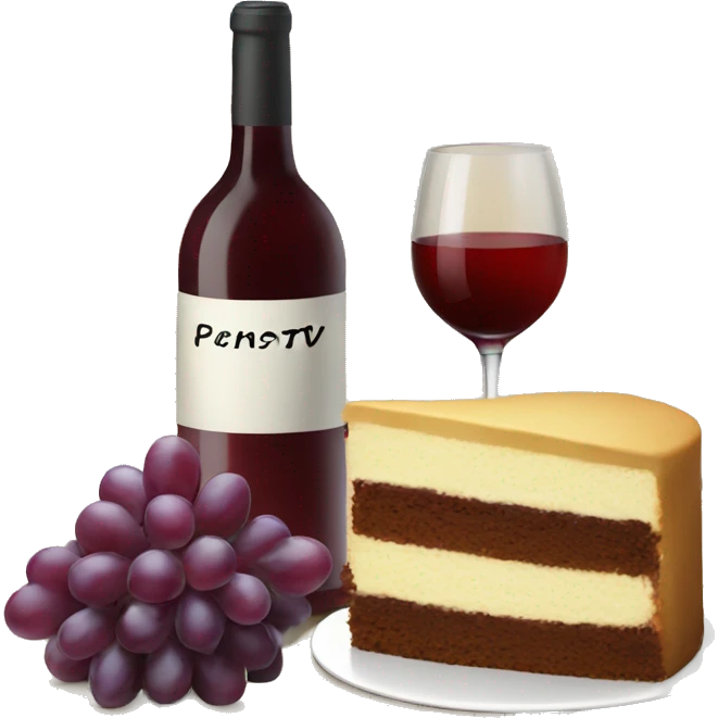 wine cake emoji