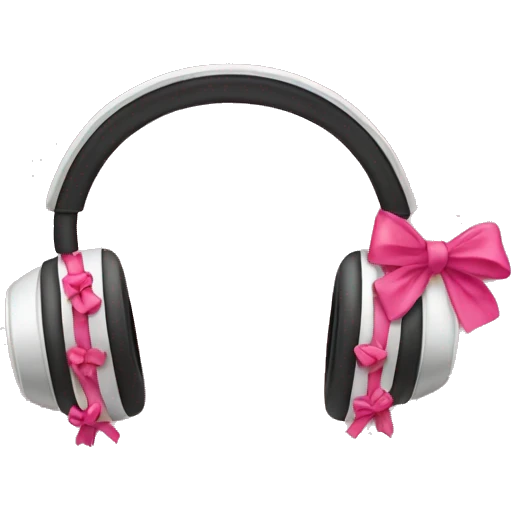 headphones with bows on sides emoji