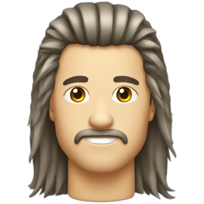mullet haircut emoji