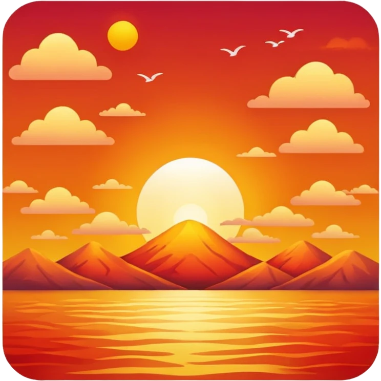 summer sunset emoji