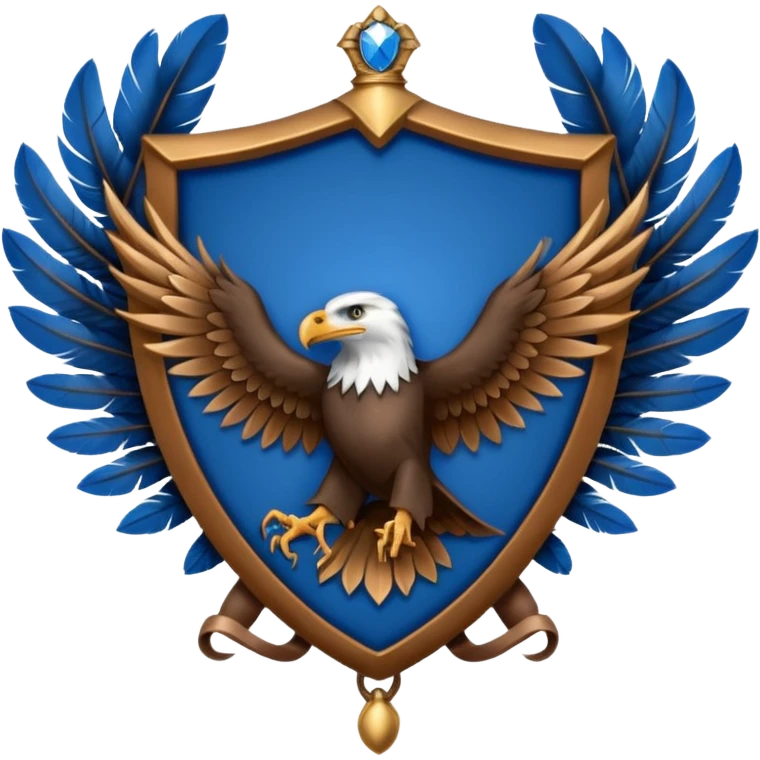 Hogwarts Ravenclaw crest Eagle emoji