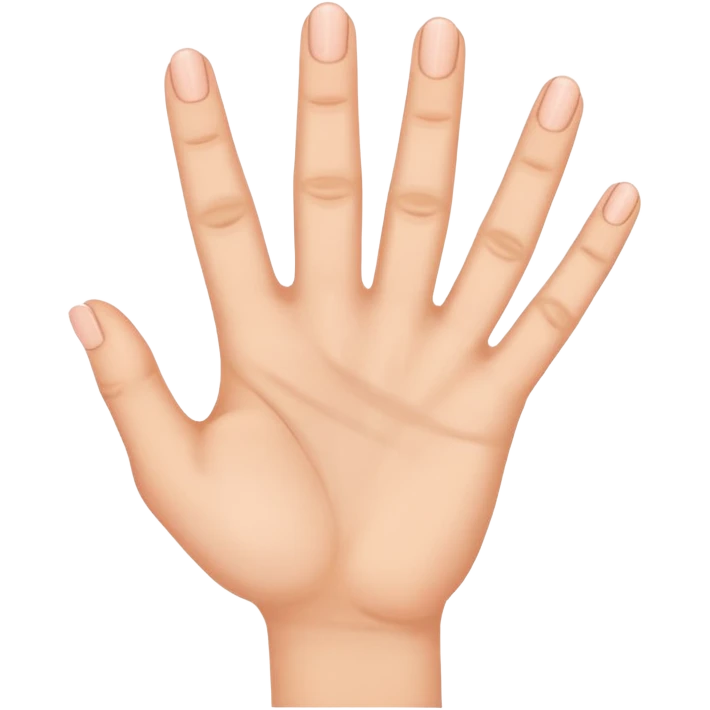 Hand showing 4 fingers emoji
